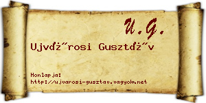 Ujvárosi Gusztáv névjegykártya